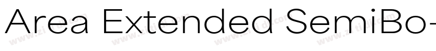 Area Extended SemiBo字体转换